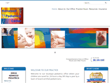 Tablet Screenshot of kenwood-pediatrics.com